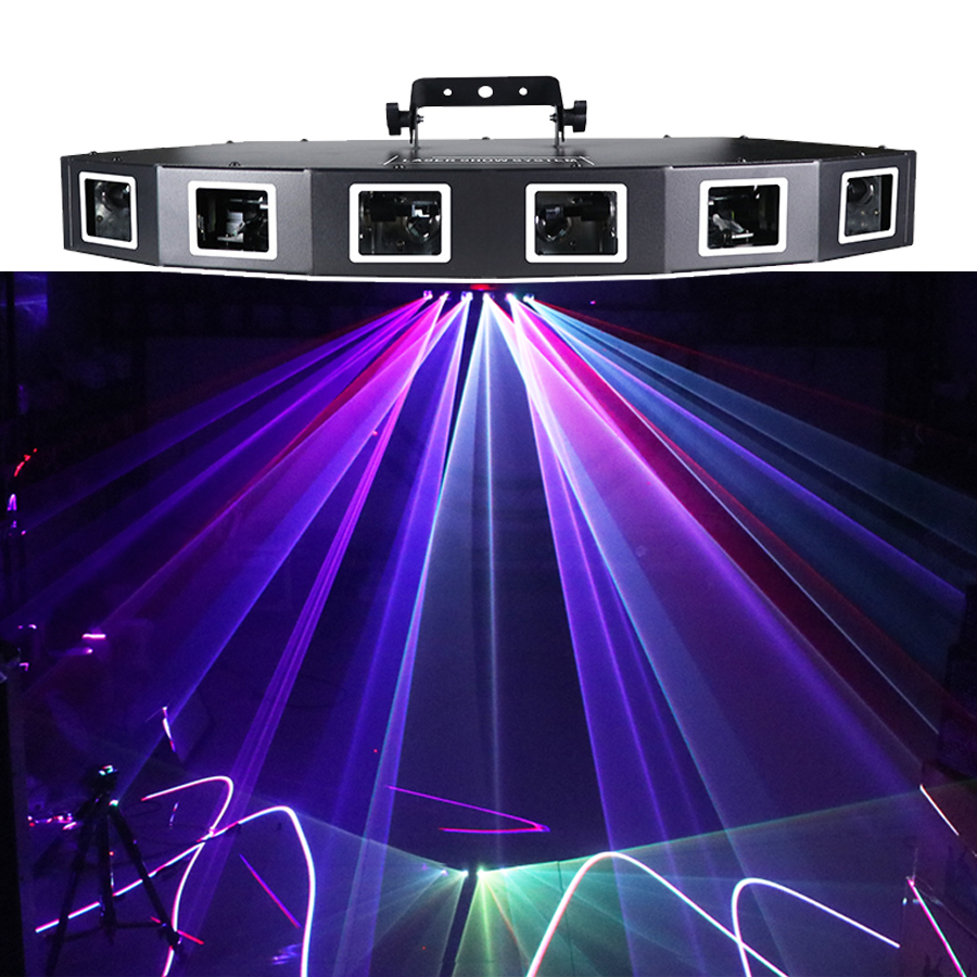 Industrial Laser Projector - 6개의 렌즈 DMX 레이저 무대 조명