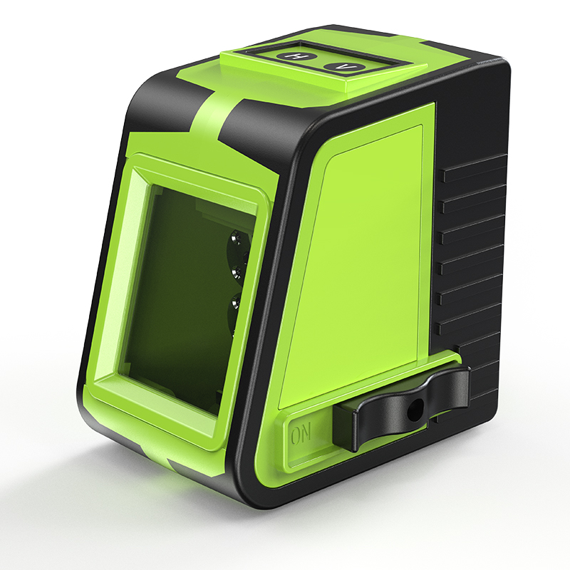 Industrial Laser Level - 산업용 2라인 그린빔 레이저 레벨러 3D