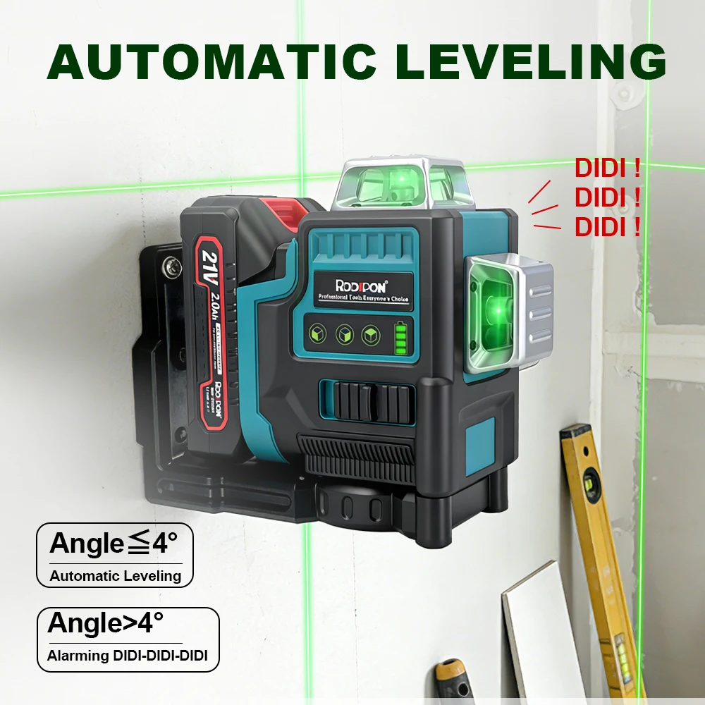 12 라인 레이저 레벨 그린 라인 셀프 레벨링 360  - Industrial Laser Level 리뷰 및 가격