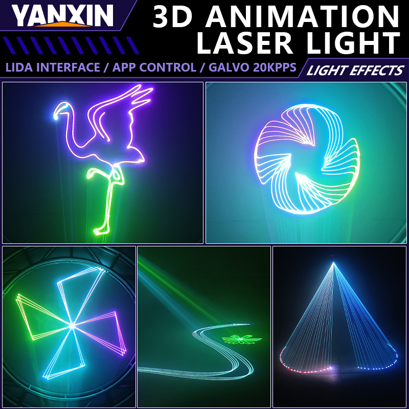 6W RGB 애니메이션 레이저 라이트 프로젝터 ILDA - Industrial Laser Projector 리뷰 및 가격
