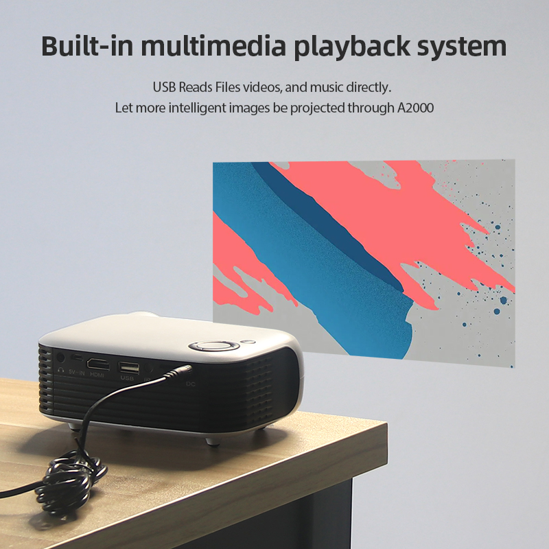 A2000 미니 프로젝터 휴대용 LED 비디오 프로젝터 - Industrial Laser Projector 리뷰 및 가격