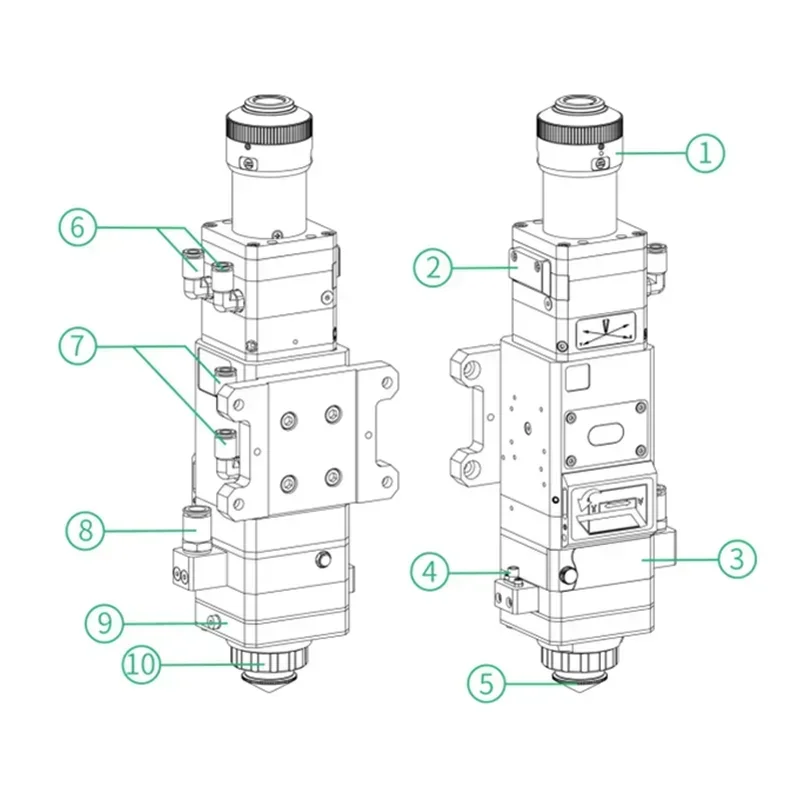 섬유 절단 헤드 3.3KW BT240S BM110 BM - Industrial Laser Uses 리뷰 및 가격