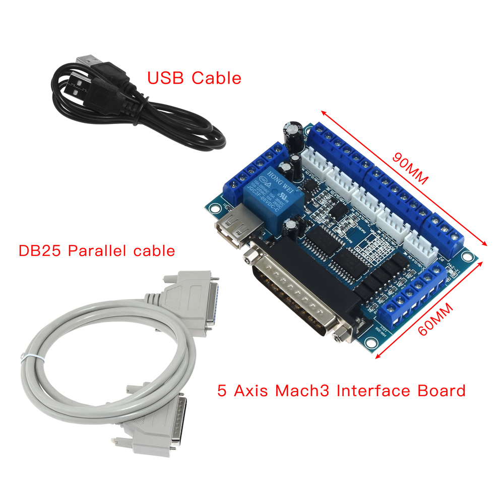 5 축 CNC MACH3 브레이크아웃 보드, USB D - Breakout Board Mach3 리뷰 및 가격