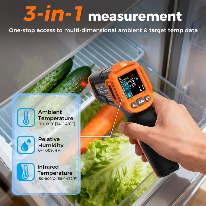 -50~380C 적외선 온도계 -50~800C 전문가용 - Industrial Laser Level 리뷰 및 가격